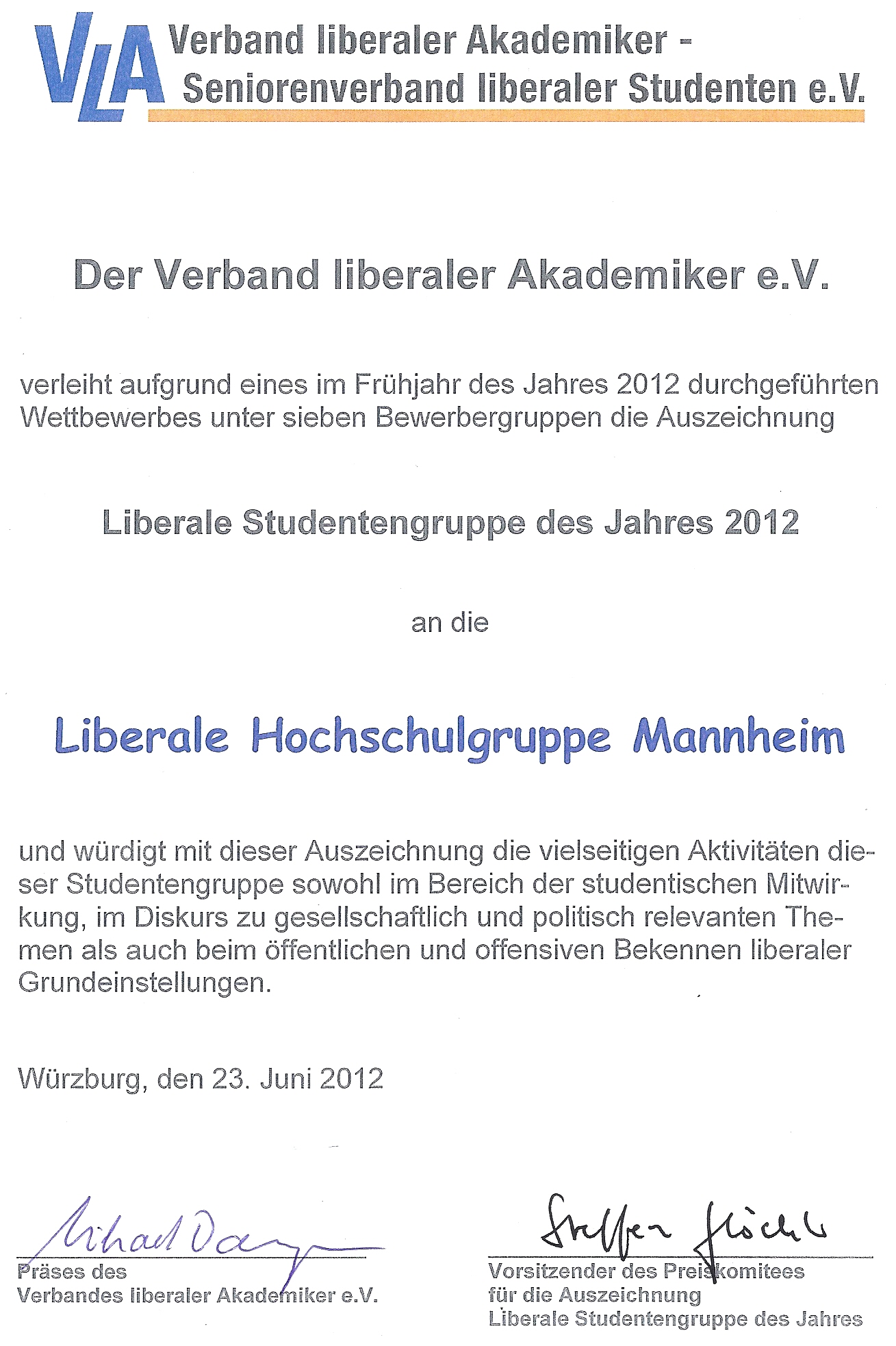 LHG des Jahres